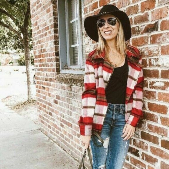 CAbi 3678  Shelter Plaid Moto Jacket X-Large EUC - Picture 7 of 7